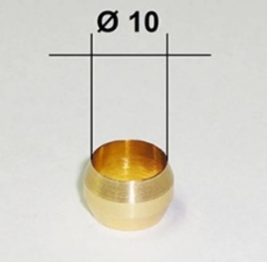 10PZ OGIVA DIAMETRO 10mm BICONO RUBINETTI VALVOLE TUBO PIANO COTTURA CUCINA