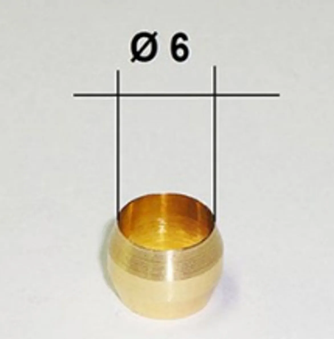 10PZ OGIVA DIAMETRO 6mm BICONO RUBINETTI VALVOLE TUBO PIANO COTTURA CUCINA