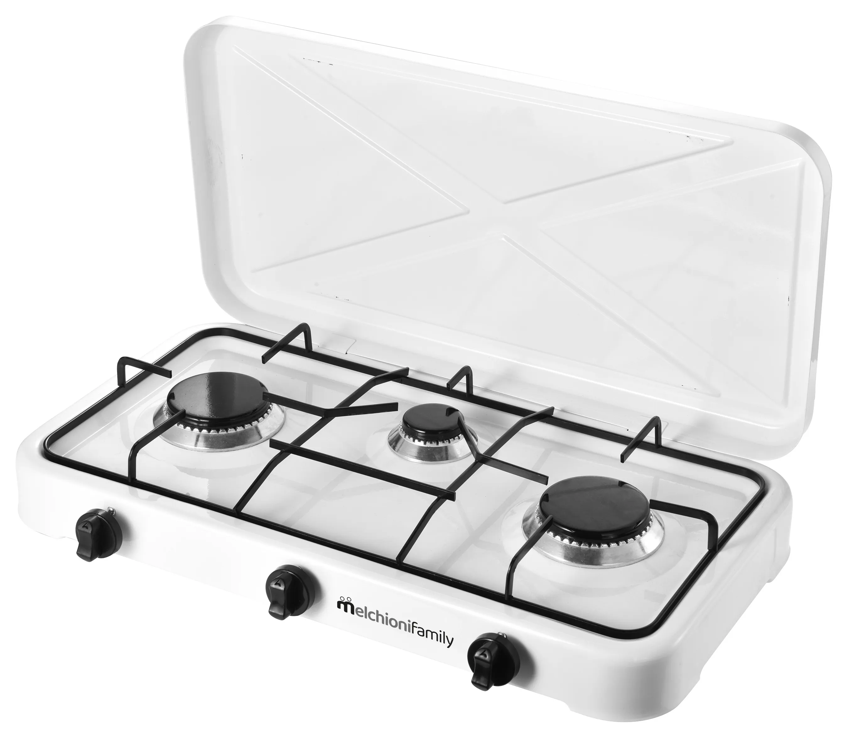 118360113 FORNELLO A GAS DA CAMPEGGIO ESTERNO 3 FUOCHI MELCHIONI