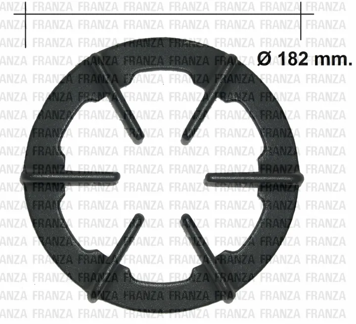 1981098 GRIGLIA IN GHISA 1 FUOCO PIANI COTTURA FRANKE d.182mm altezza 52mm