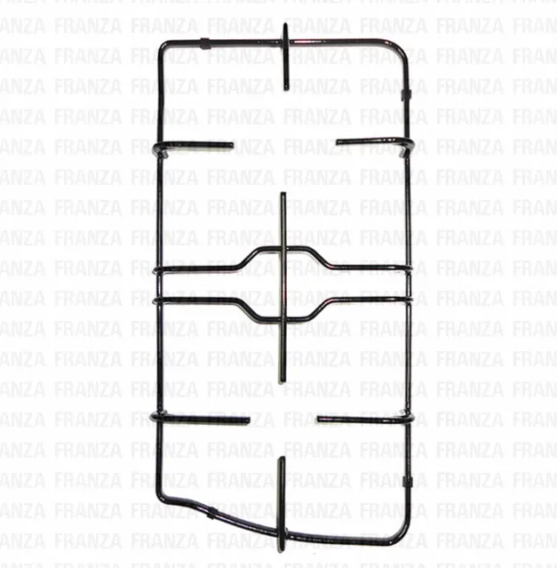 1981551 GRIGLIA 2 FUOCHI PIANO COTTURA FRANKE DESTRA 422X212 NERA SMALTATA