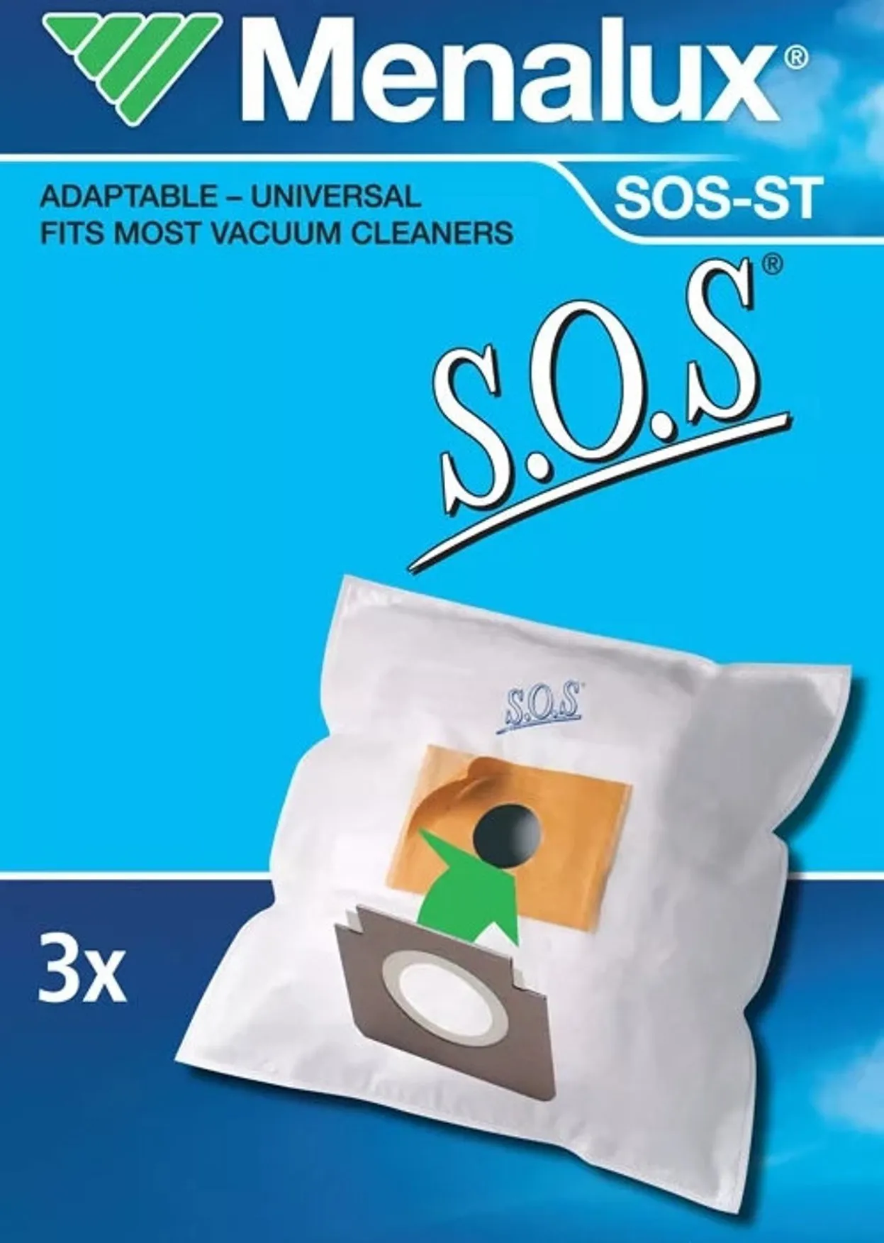 3PZ SACCHETTI IN MICROFIBRA UNIVERSALE PER SCOPA E ASPIRAPOLVERE