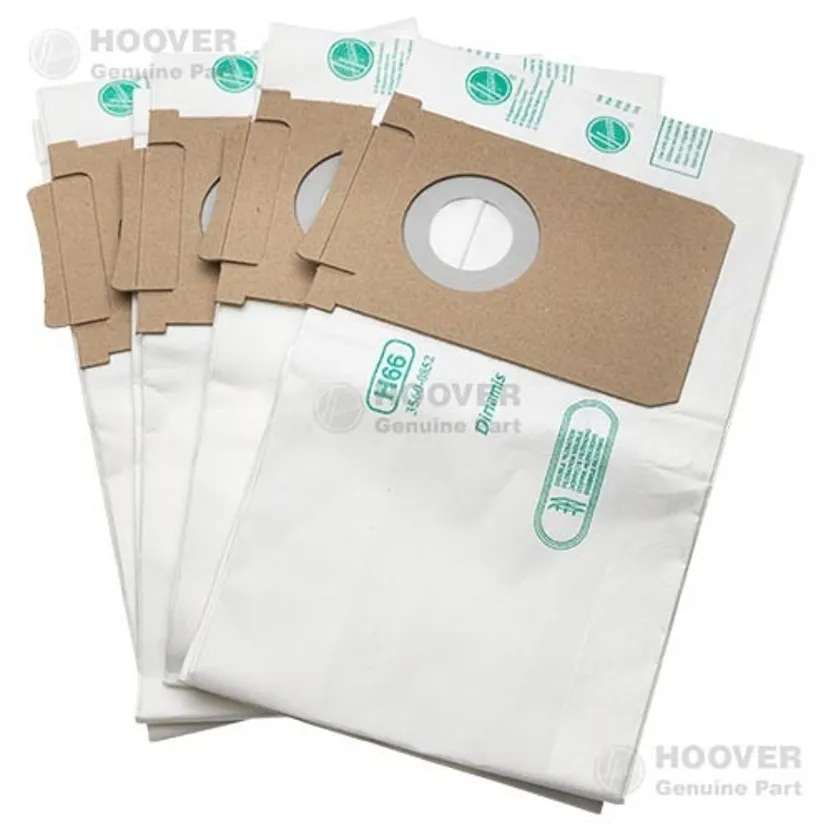 4pz SACCHETTI IN MICROFIBRA ASPIRAPOLVERE BIDONE HOOVER DINAMIS - originali