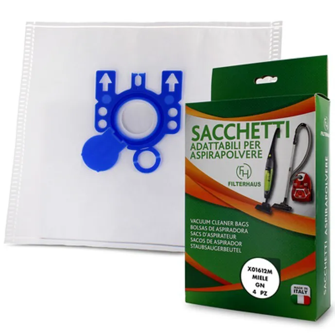 4PZ SACCHETTI MICROFIBRA ASPIRAPOLVERE MIELE GN COMPATIBILI DA S300 A S55 HOOVER