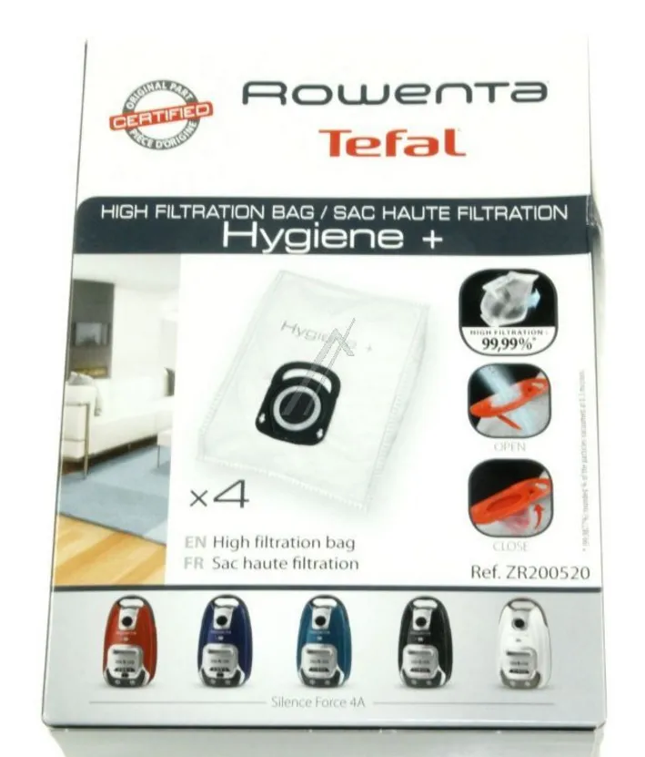 4PZ sacchetti Rowenta Tefal Silence Force 4A Silence Force Compact 4A ORIGINALI