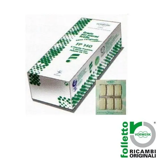 6 SACCHETTI ORIGINALI FOLLETTO VORWERK VK 140 VK 150
