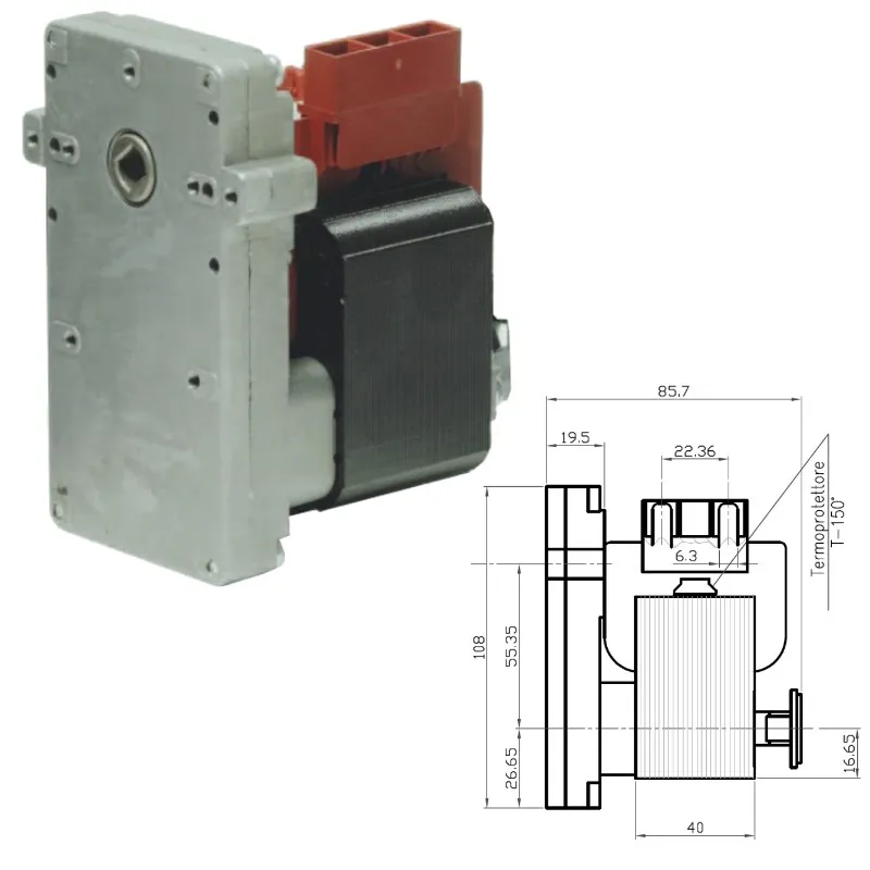 MOTORIDUTTORE K9117153 KENTA STUFE A PELLET EDILKAMIN CADEL KARMEK KB1008 qlima