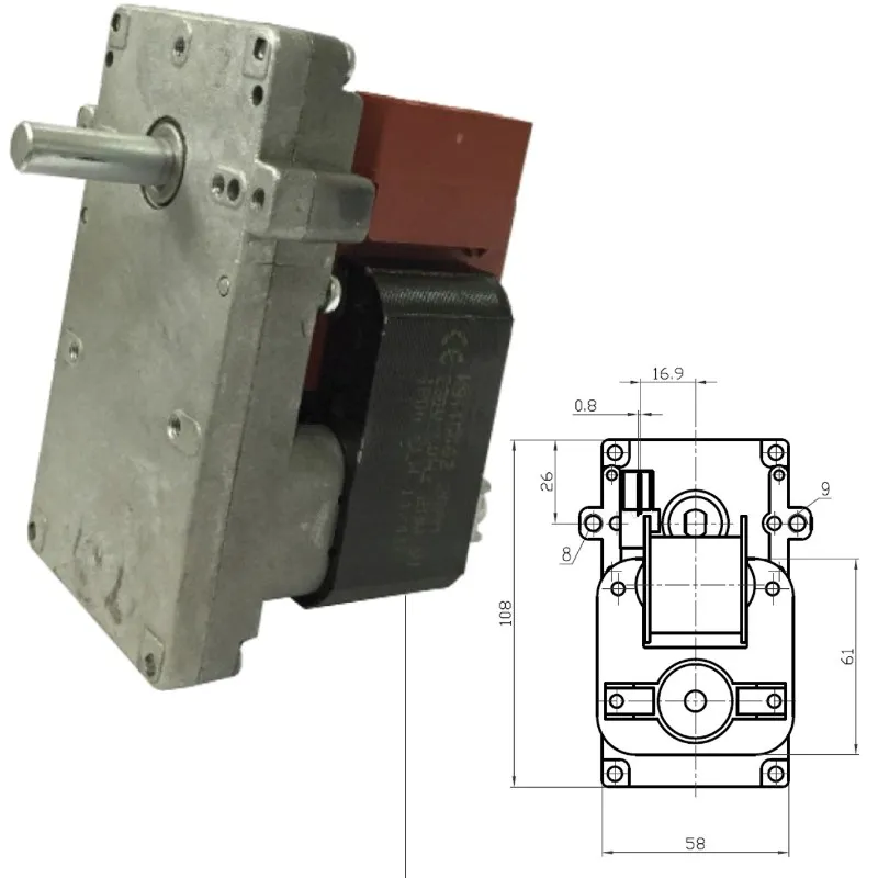 MOTORIDUTTORE KENTA T3 Stufa a Pellet K9115062 FB1187 NORDICA EXTRAFLAME LINCAR