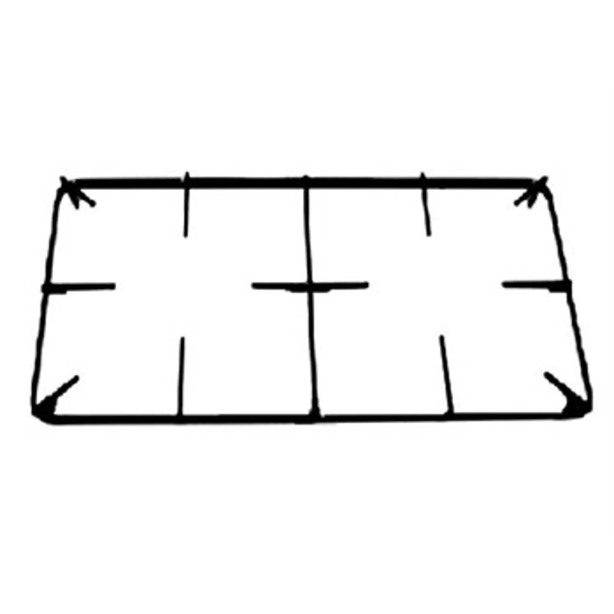 AREILOS GRIGLIA PIATTINA IGNIS WHIRLPOOL CUCINA 2 FUOCHI PIATTINA SMAL 422X250