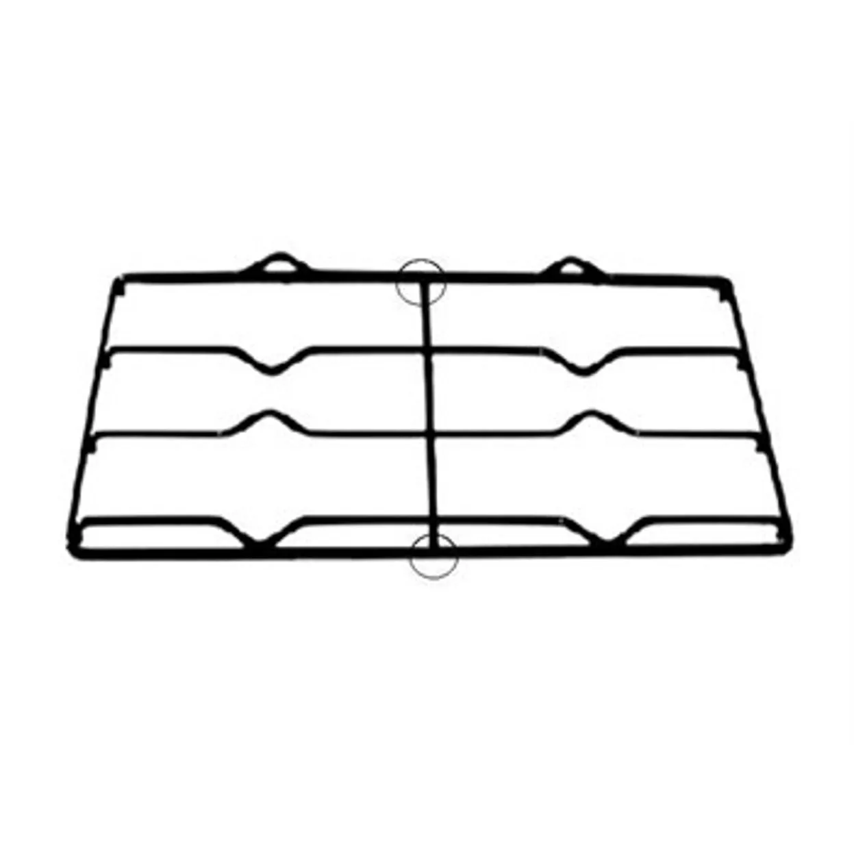 ARISTON 2F GRIGLIA PIATTINA 2 FUOCHI PIANO COTTURA SMAL 428X256 ARISTON INDESIT