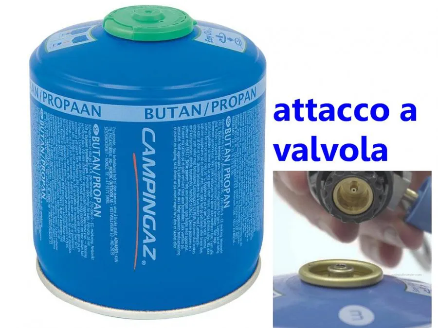 BOMBOLETTA CARTUCCIA A VALVOLA DA 240 Gr GAS BUTANO PROPANO Campingaz