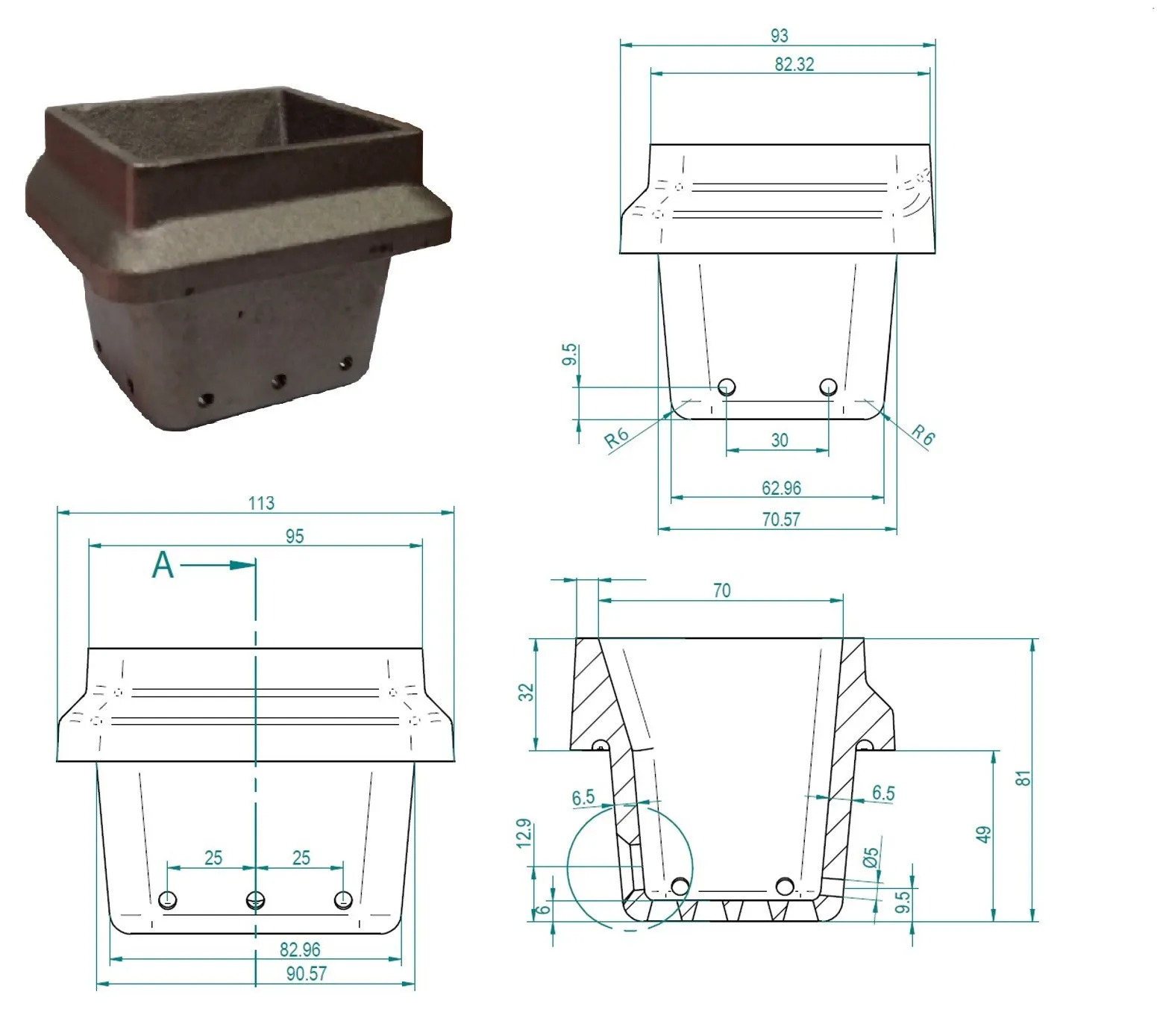 BRACIERE CROGIOLO PER STUFA A PELLET KARMEK ONE MORETTI DESIGN SML101-00