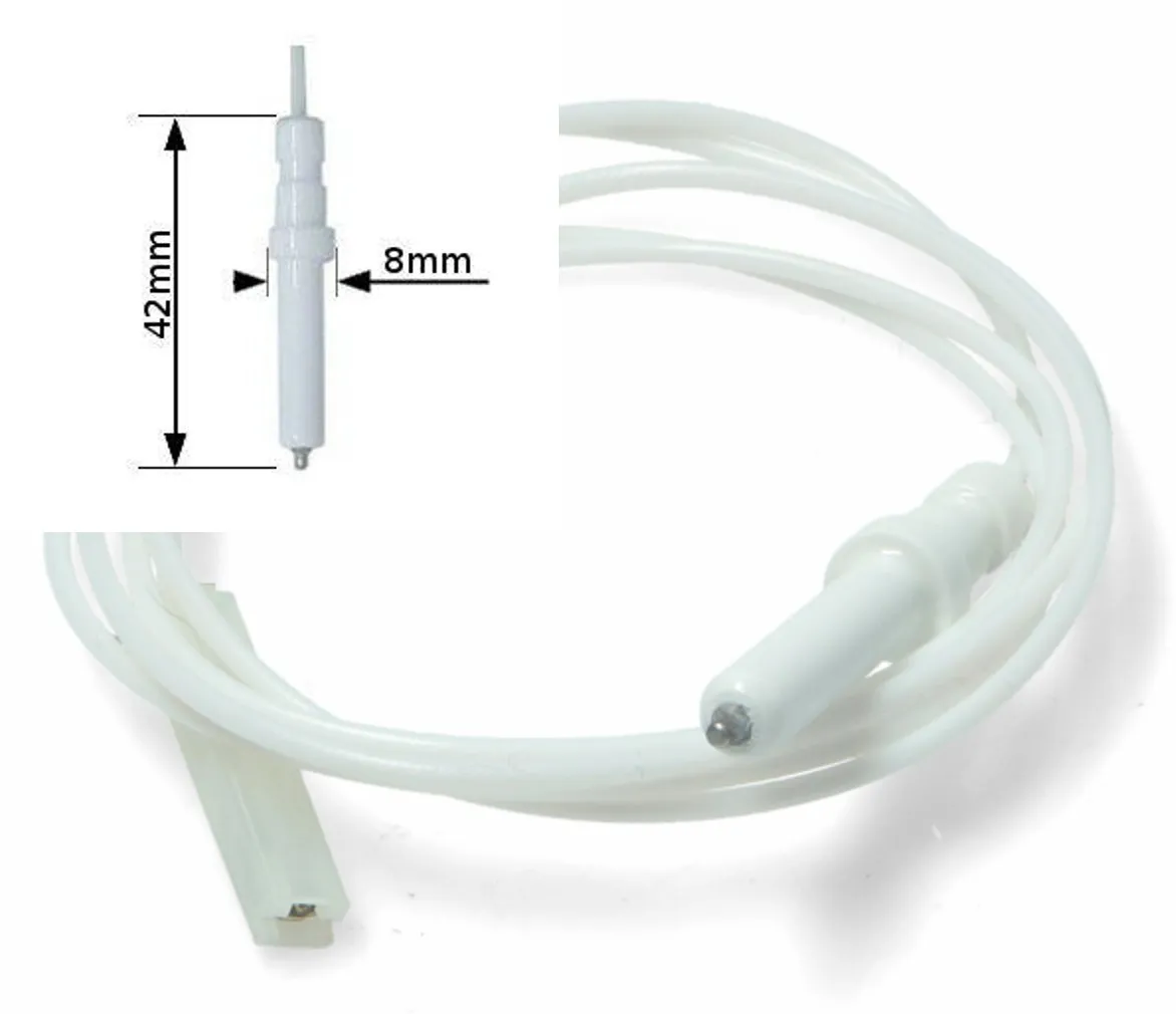 CANDELETTA ACCENSIONE SCINTILLA TRIPLA CORONA PIANO COTTURA SMEG 42mm