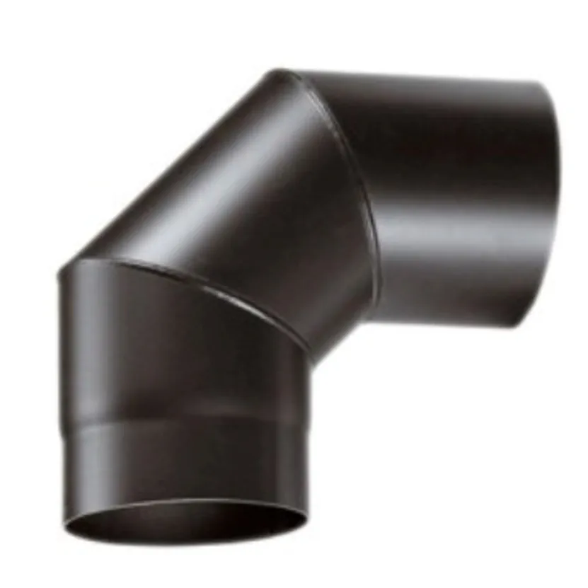 CANNA FUMARIA CURVA FUMI 90GRADI DIAM.80mm STUFA A PELLET