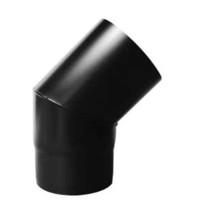 CANNA FUMARIA TUBO CURVA A 45 STUFA A LEGNA - DIAM 130