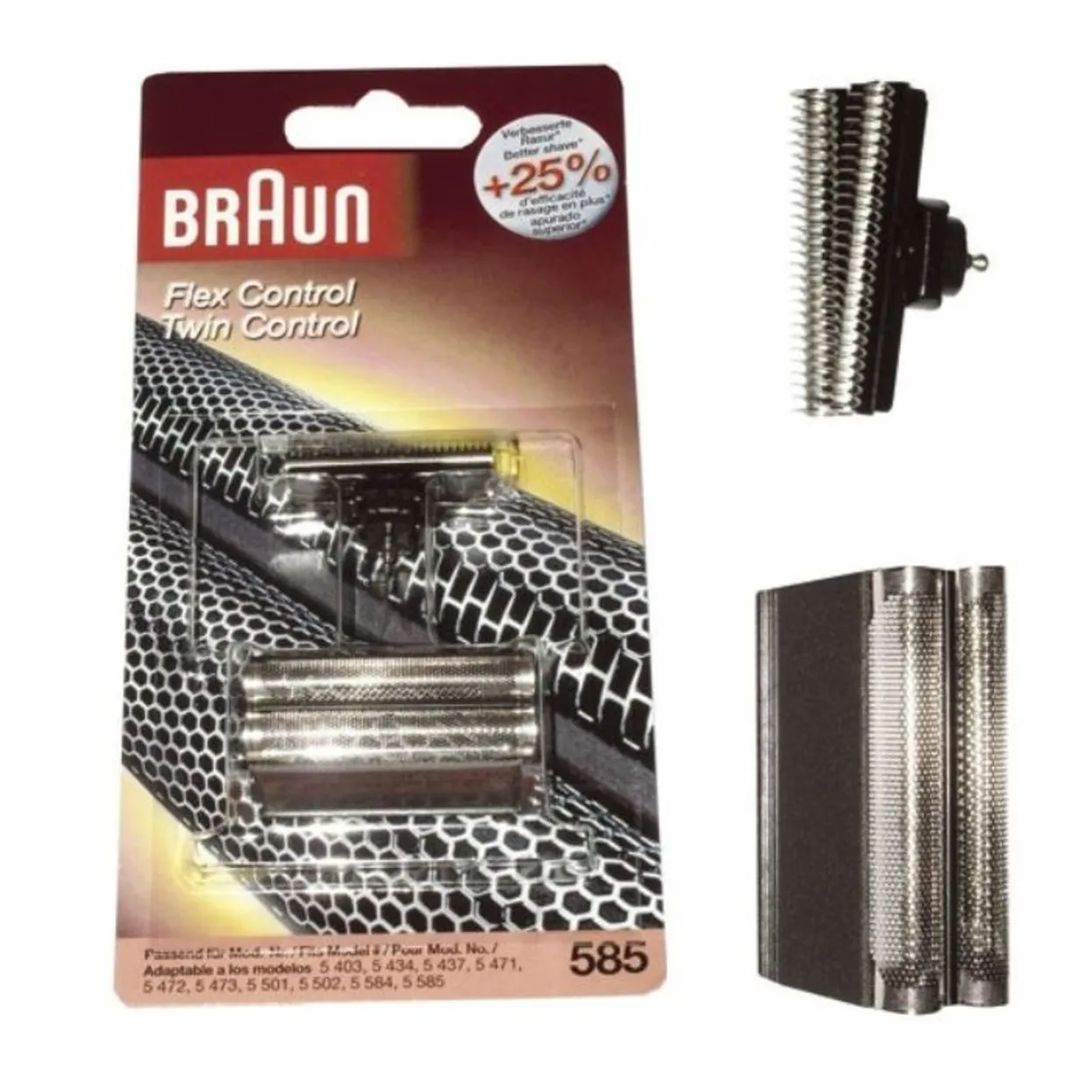 COLTELLI   LAMINA RASOIO BRAUN 585 FLEX CONTROLL VARIO COMBI 4525 5585 4510 4015