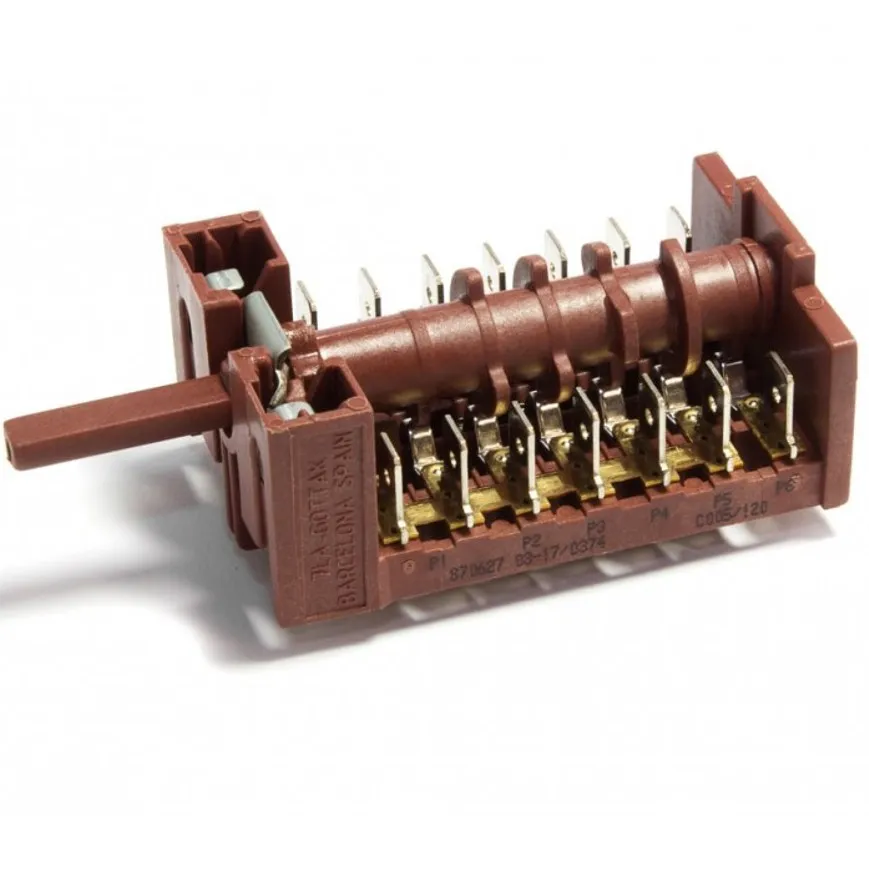 COMMUTATORE SELETTORE FORNO 6   0 POSIZIONI NARDI 040899008833r GOTTAK 870627