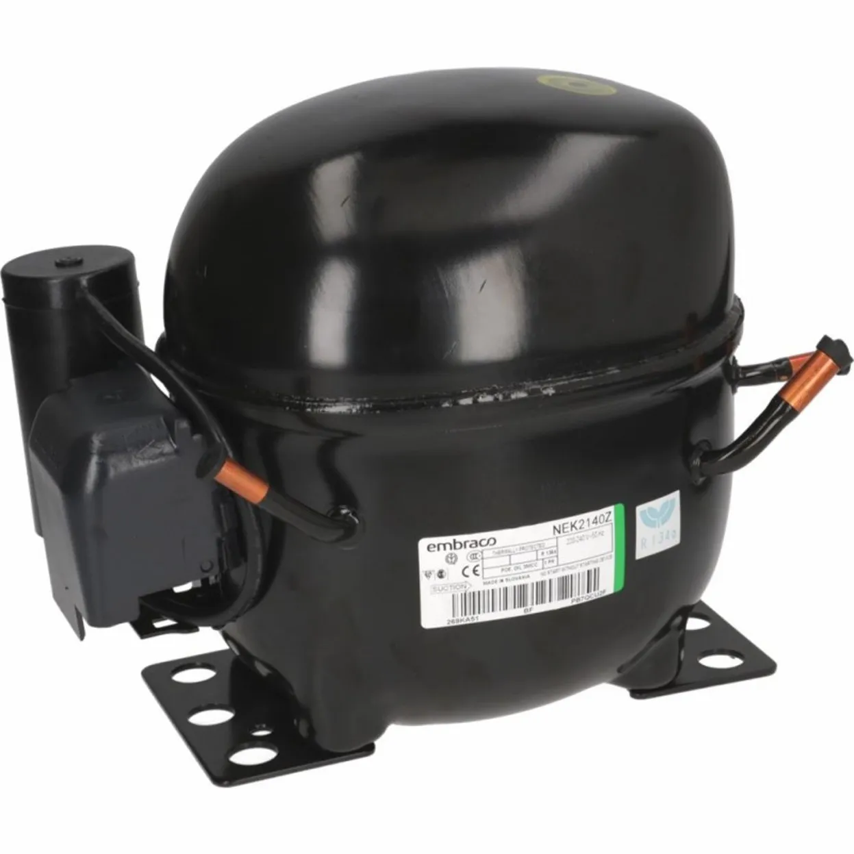 COMPRESSORE ASPERA EMBRACO NEK2140Z T2140Z LBP 16,8 cm3 1/2 Hp R134A