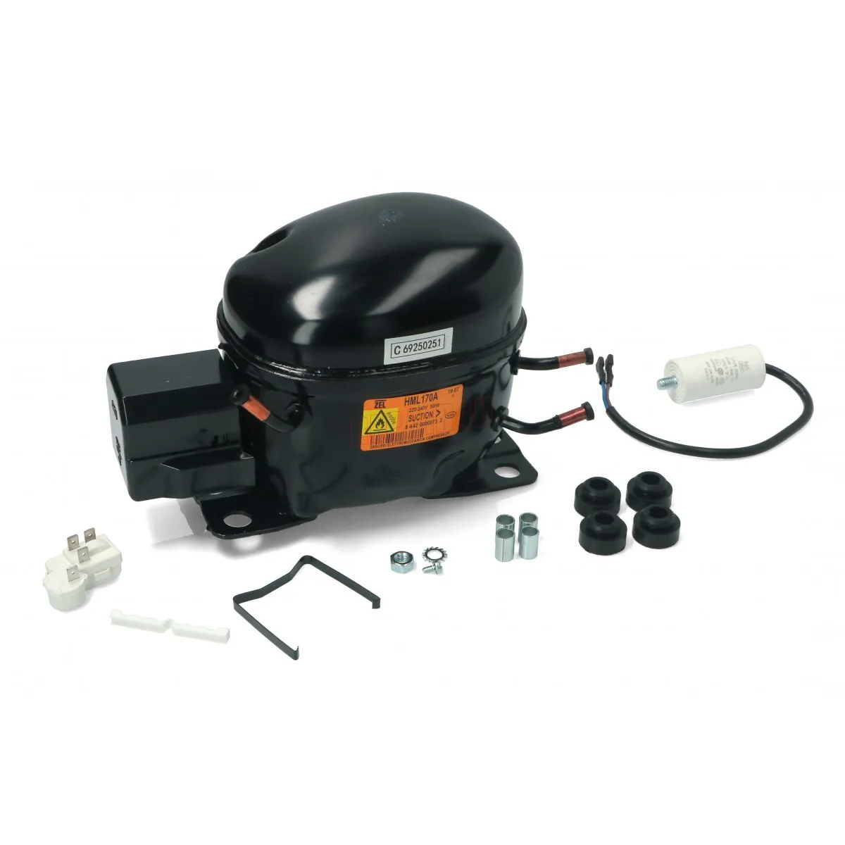 COMPRESSORE ZEL HMK170A COME HMK95AA 9,5CC PER FRIGORIFERO DOMESTICO LBP