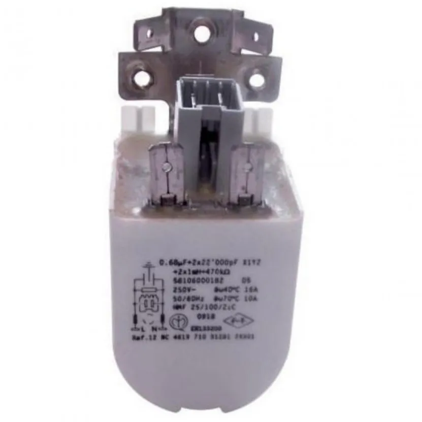 CONDENSATORE FILTRO ANTIDISTURBO WHIRPOOL mF 0,68 e 0,47  UNIVERSALE LAVATRICE