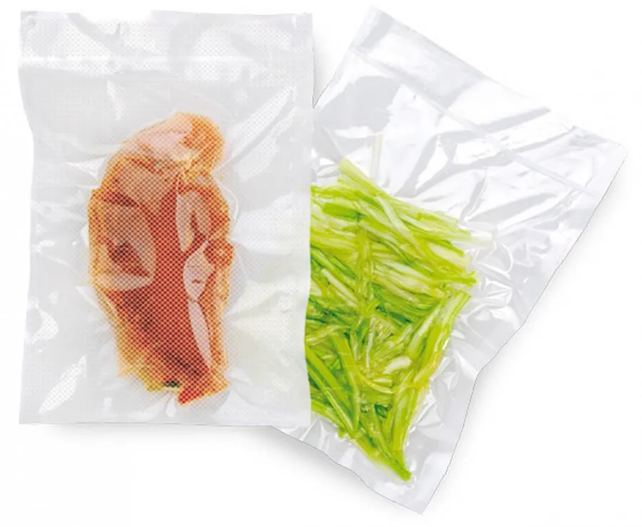 conf da 100pz. BUSTA alimenti SOTTOVUOTO GOFFRATA 15X25 CM