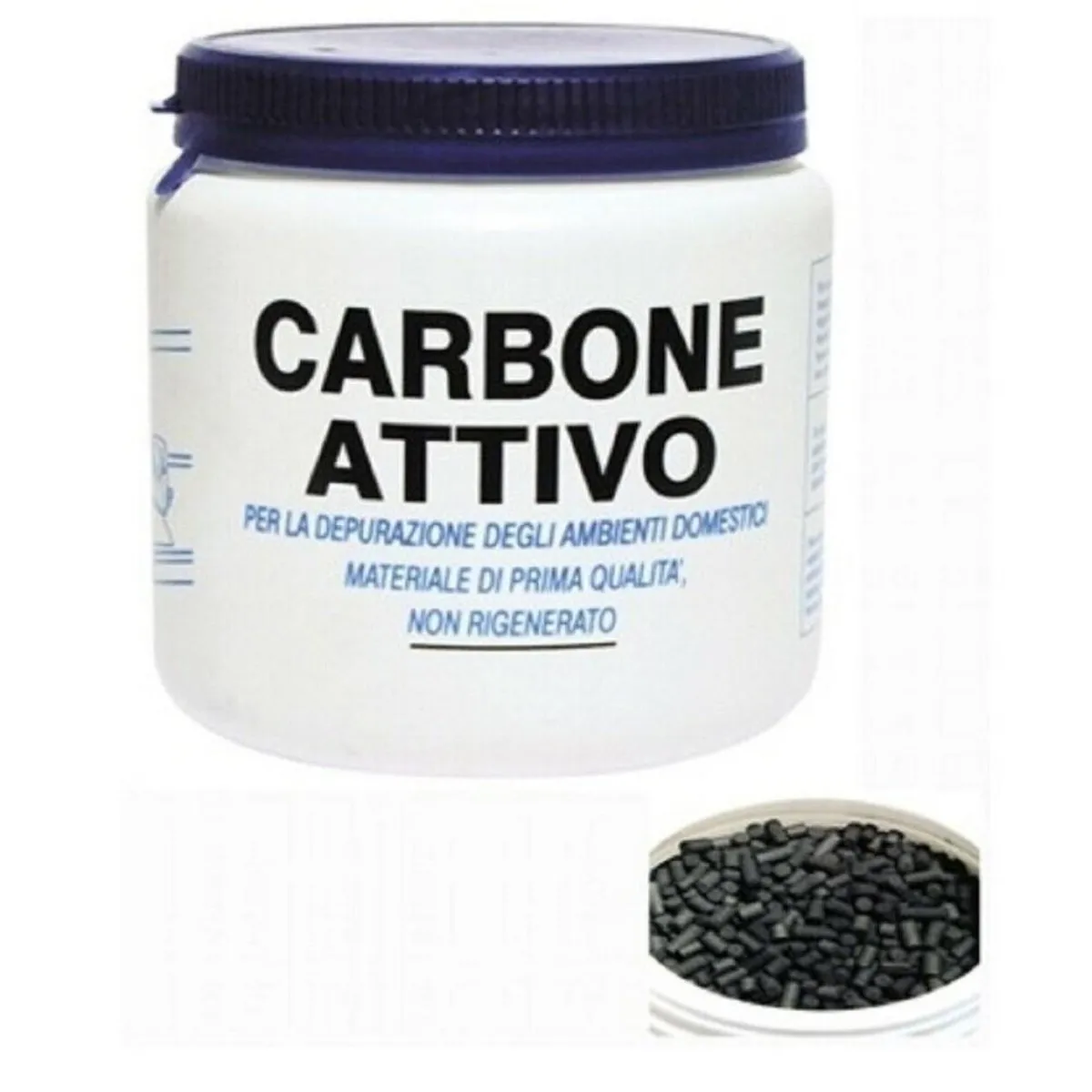 CONFEZIONE BARATTOLO 400GR CARBONE ATTIVO RICAMBIO FILTRI CAPPA