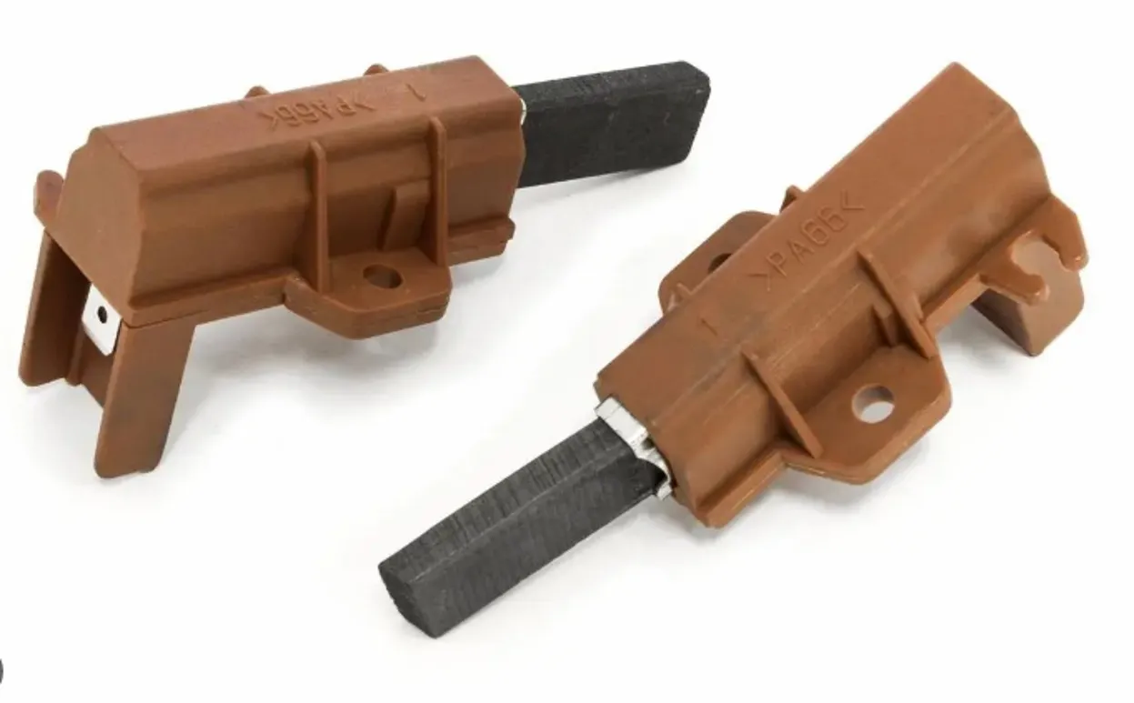 COPPIA SPAZZOLE CARBONCINI MOTORE LAVATRICE ARISTON CANDY 196544 ORIGINALI