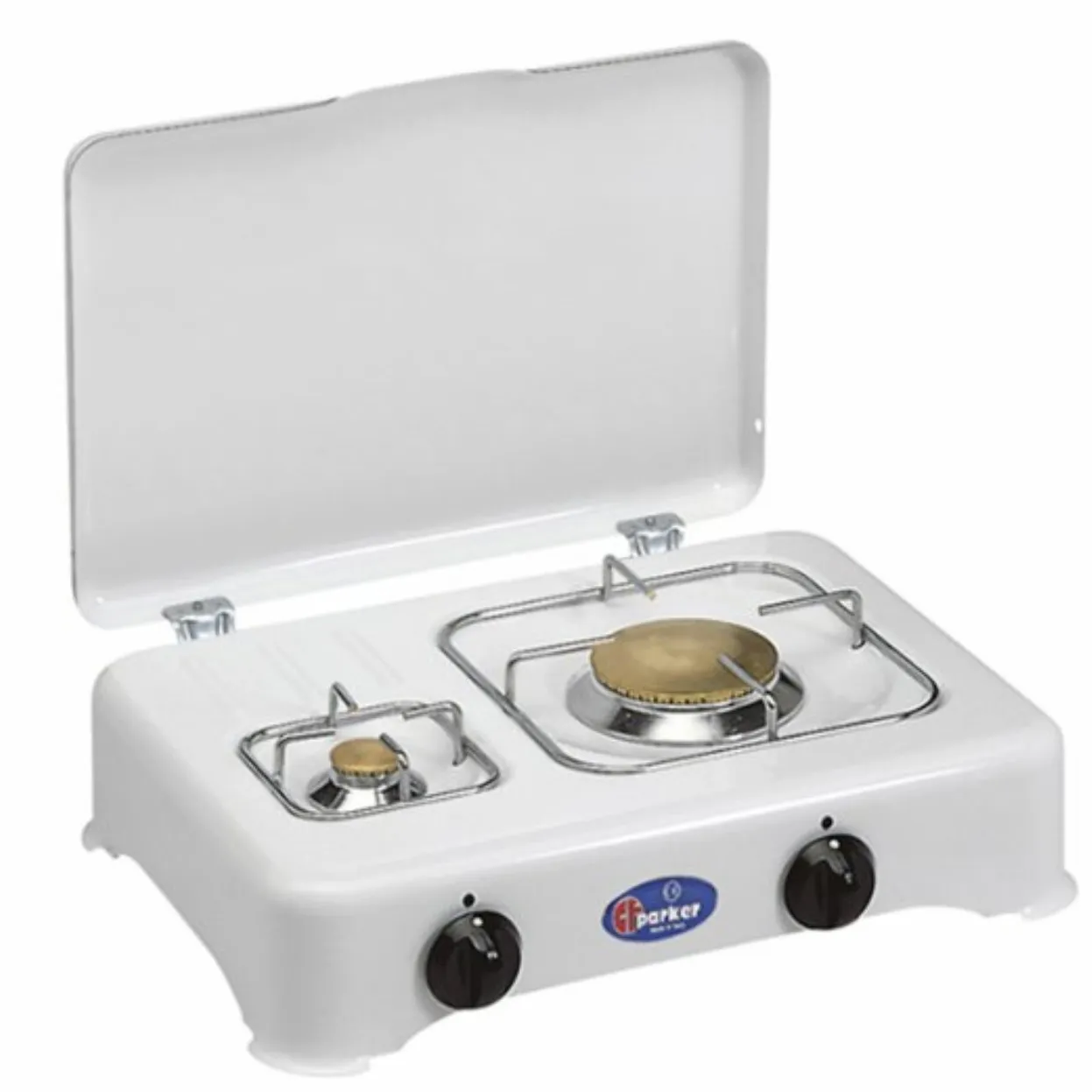 CUCININO FORNELLO A GAS 2 FUOCHI GRANDE PICCOLO 41CM X 29 PARKER GPL