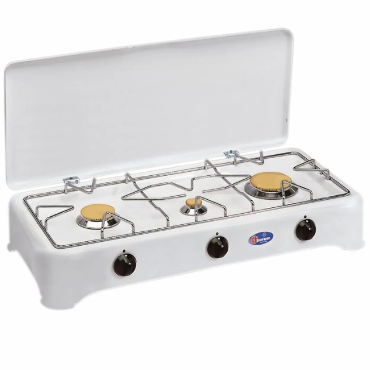 CUCININO FORNELLO A GAS 3 FUOCHI GRANDE GRIGLIA FILO 5324C GAS METANO 71CM