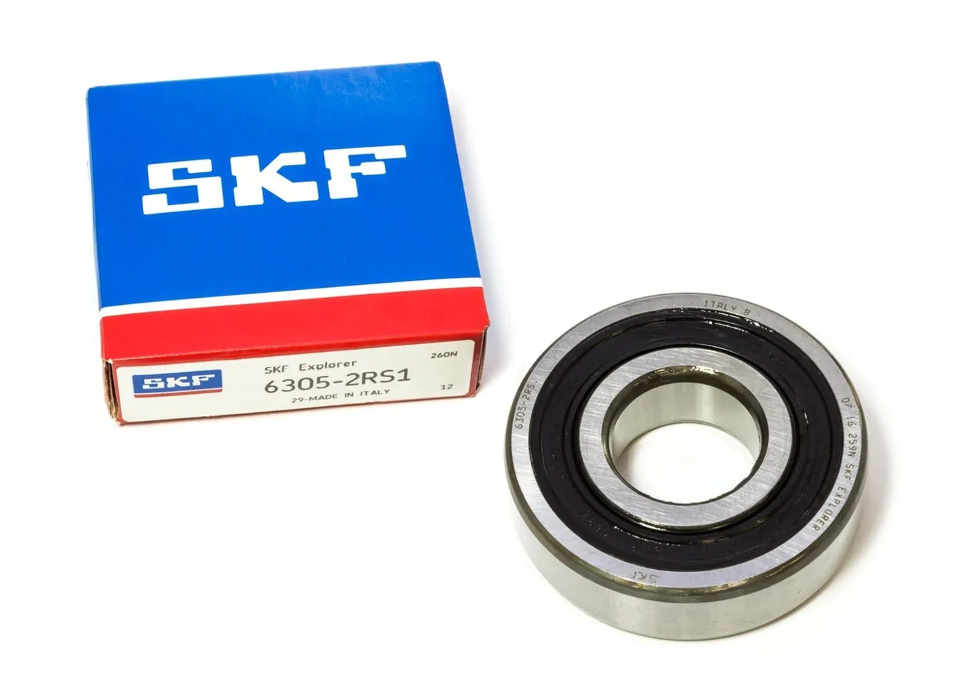 CUSCINETTO TIPO: 6305 2RS. DIMENSIONI: 25X62X17MM. SKF UNIVERSALE LAVATRICE