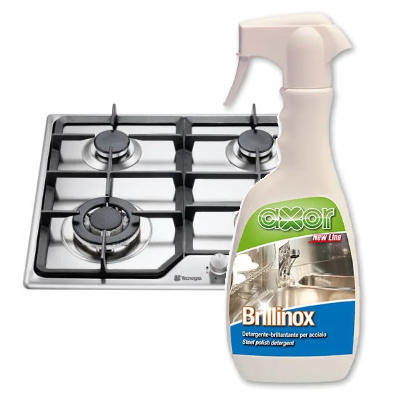 DETERGENTE AMTI IMPRONTA SUPERFICIE IN ACCIAIO PIANI COTTURA INOX 500ML