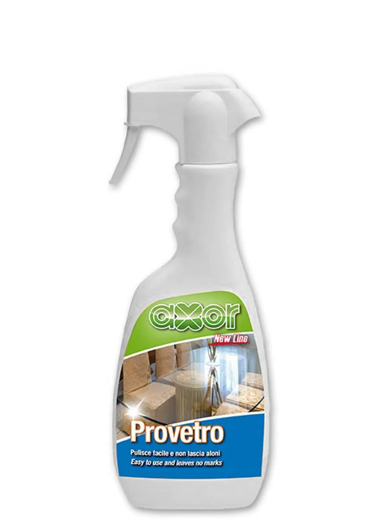 DETERGENTE VETRI E SPECCHI 500ML AXOR PROVETRO ALCOOL ANTIALONI
