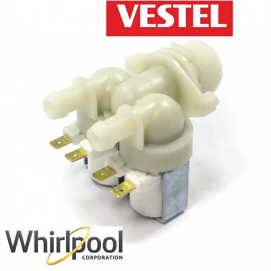 ELEETTROVALVOLA LAVATRICE WHIRLPOOL CARICO ACQUA 2 VIE VESTEL 481202308055