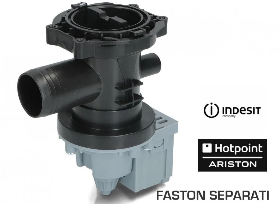 ELETTRO POMPA CON FILTRO SCARICO ACQUA LAVATRICE ARISTON INDESIT VESTEL