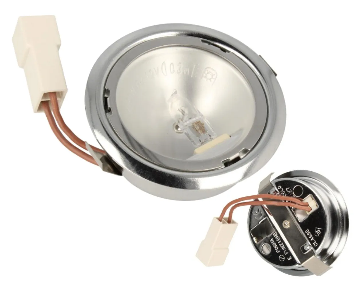 FARETTO ALOGENO LUCE CAPPA CROMATO 10WATT 12V ELICA TURBOAIR WHIRLPOOL SMEG BEST