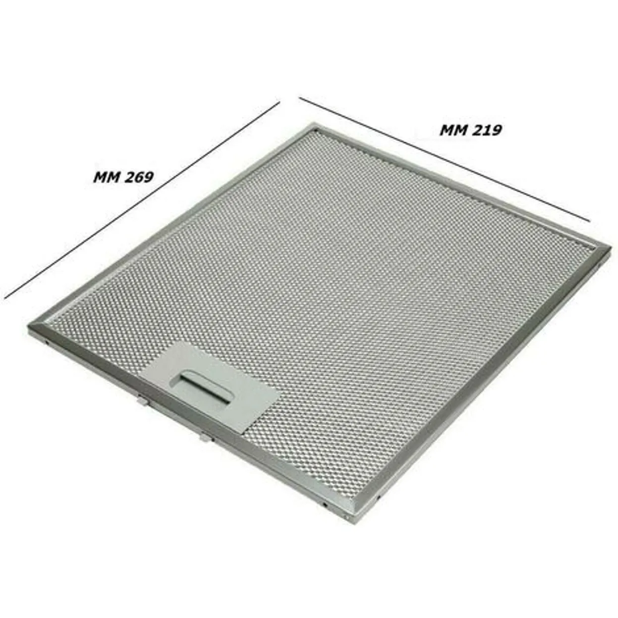 FILTRO ALLUMINIO METALLICO CAPPA ELICA WHIRLPOOL 22 X 27 481248048083 GF01DA