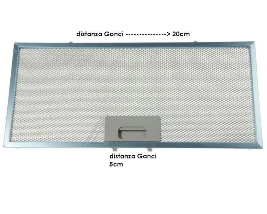 FILTRO ANTIGRASSO ALLUMINIO CAPPA ELICA FABER 385mm X 173mm LEI - ERA - VIERA