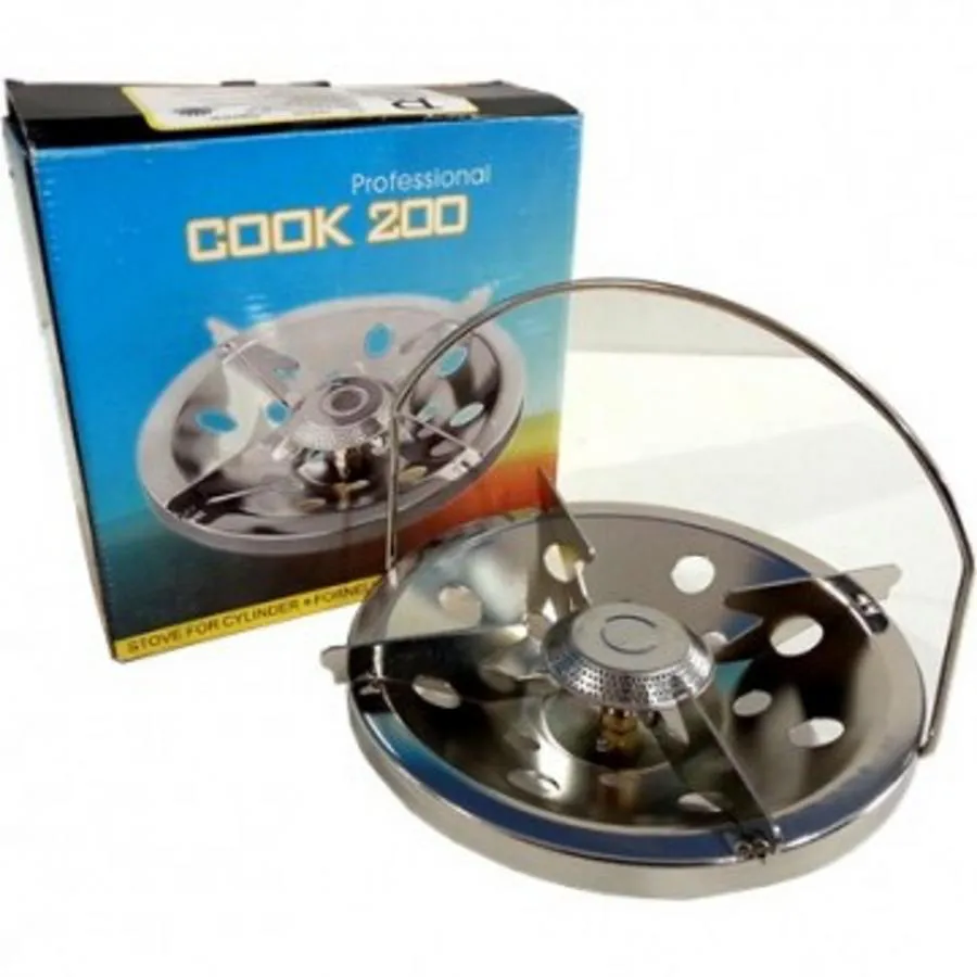 FORNELLINO FORNELLO BRUCIATORE AVVITABILE INOX BOMBOLA CAMPEGGIO