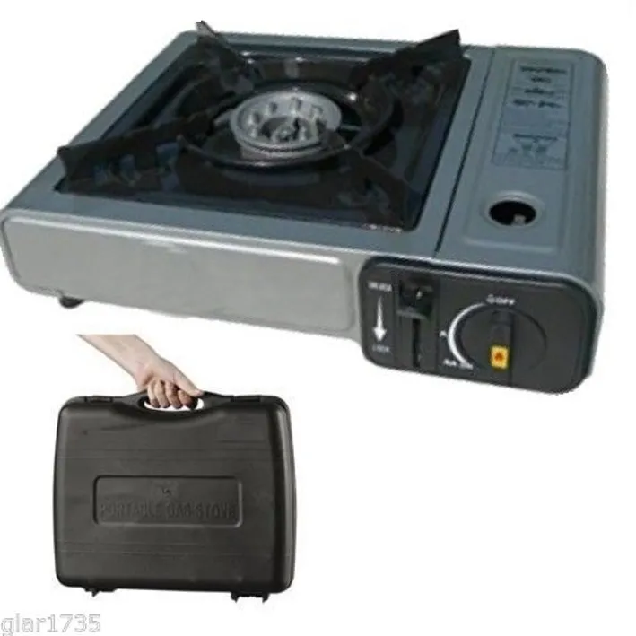 FORNELLO a valigetta cucina A GAS DA CAMPEGGIO PORTATILE A BOMBOLETTA GPL