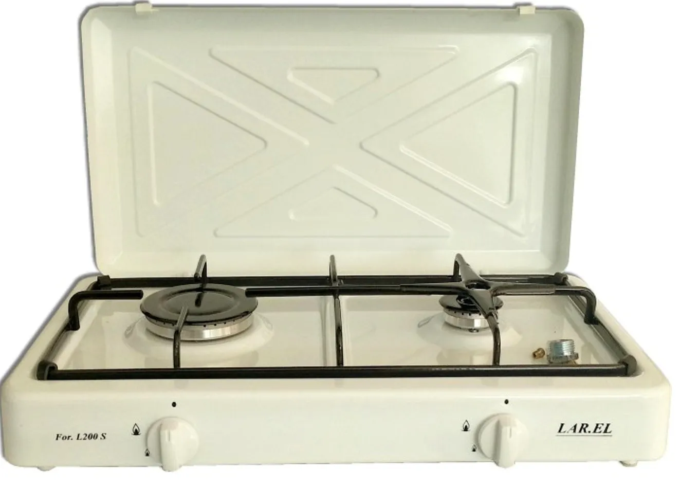 FORNELLO CUCININO 2 FUOCHI CAMPEGGIO APPOGGIO LAREL GAS GPL