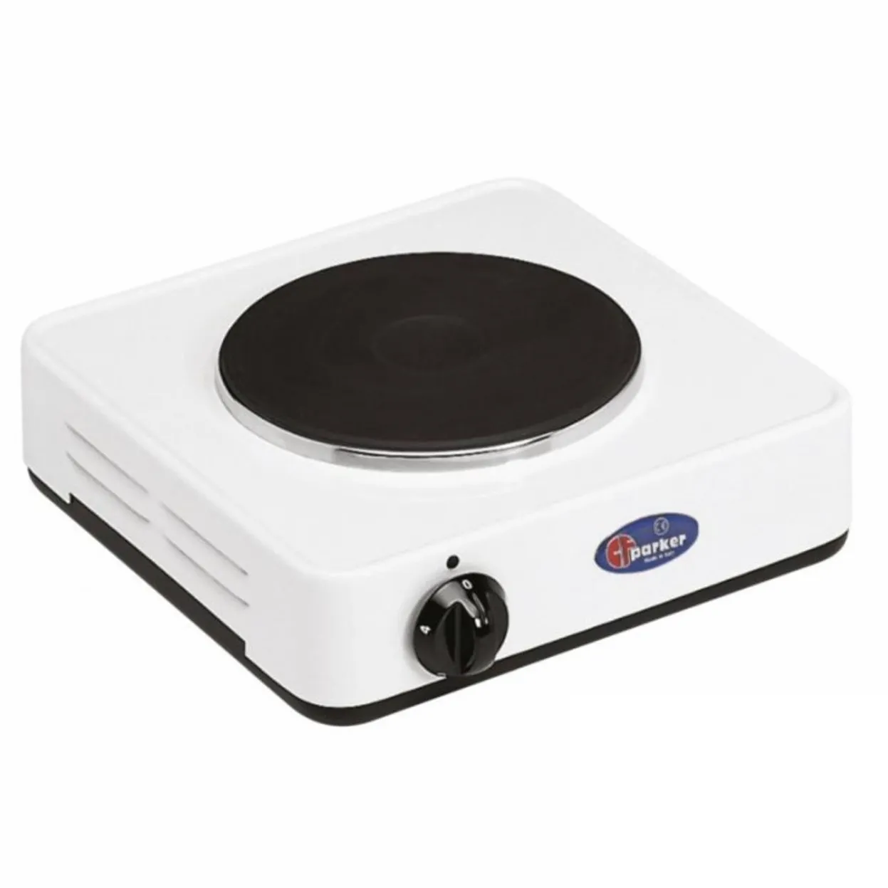 Fornello elettrico 1 piastra elettrica, 1500 Watt,  180 mm. cm 29x29x9 PARKER