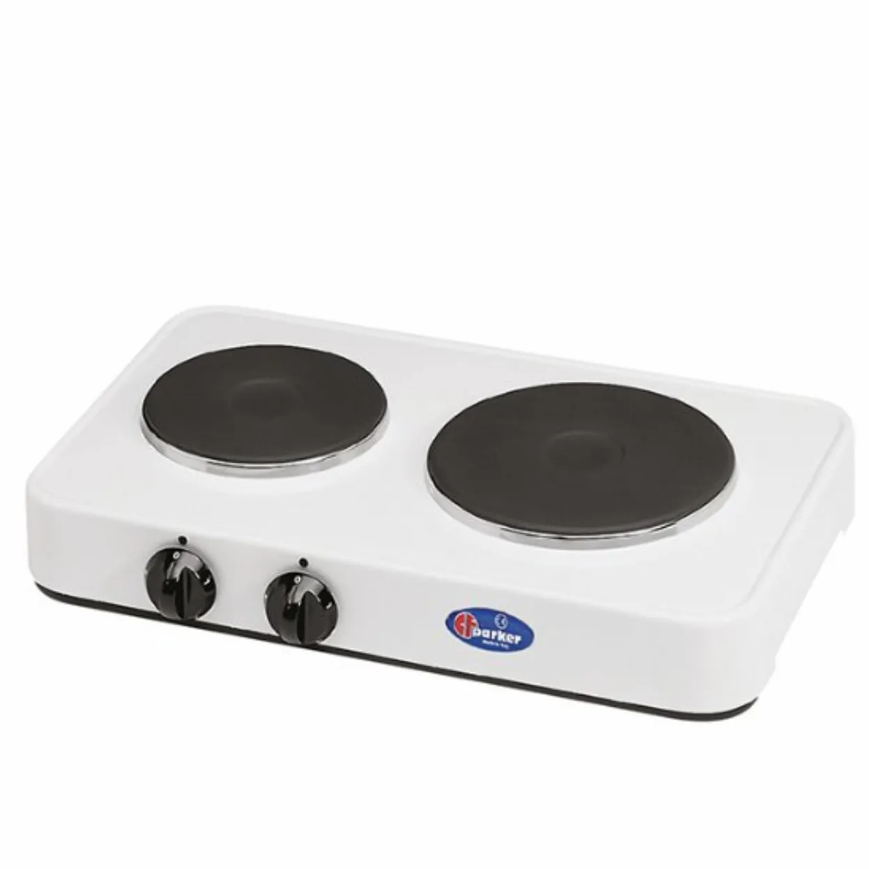 Fornello elettrico 2 piastre elettriche, 1000 1500 Watt,  145 e 180 mm. PARKER