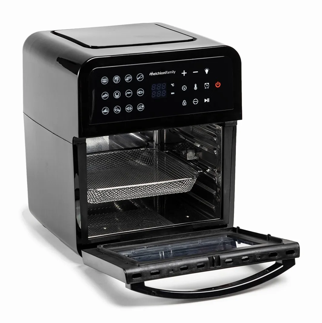 FORNO FRIGGITRICE AD ARIA 12L LUCIFER MELCHIONI FAMILY CON RIPIANI 1800W