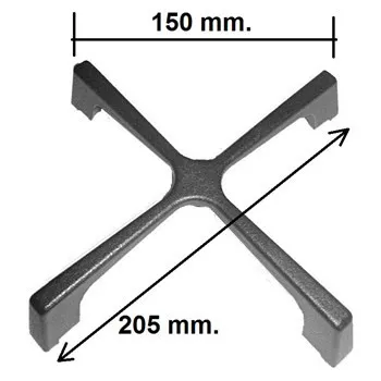 GRIGLIA 1 FUOCO IN GHISA PIANI COTTURA WHIRLPOOL FRANKE 205mm 480121104225