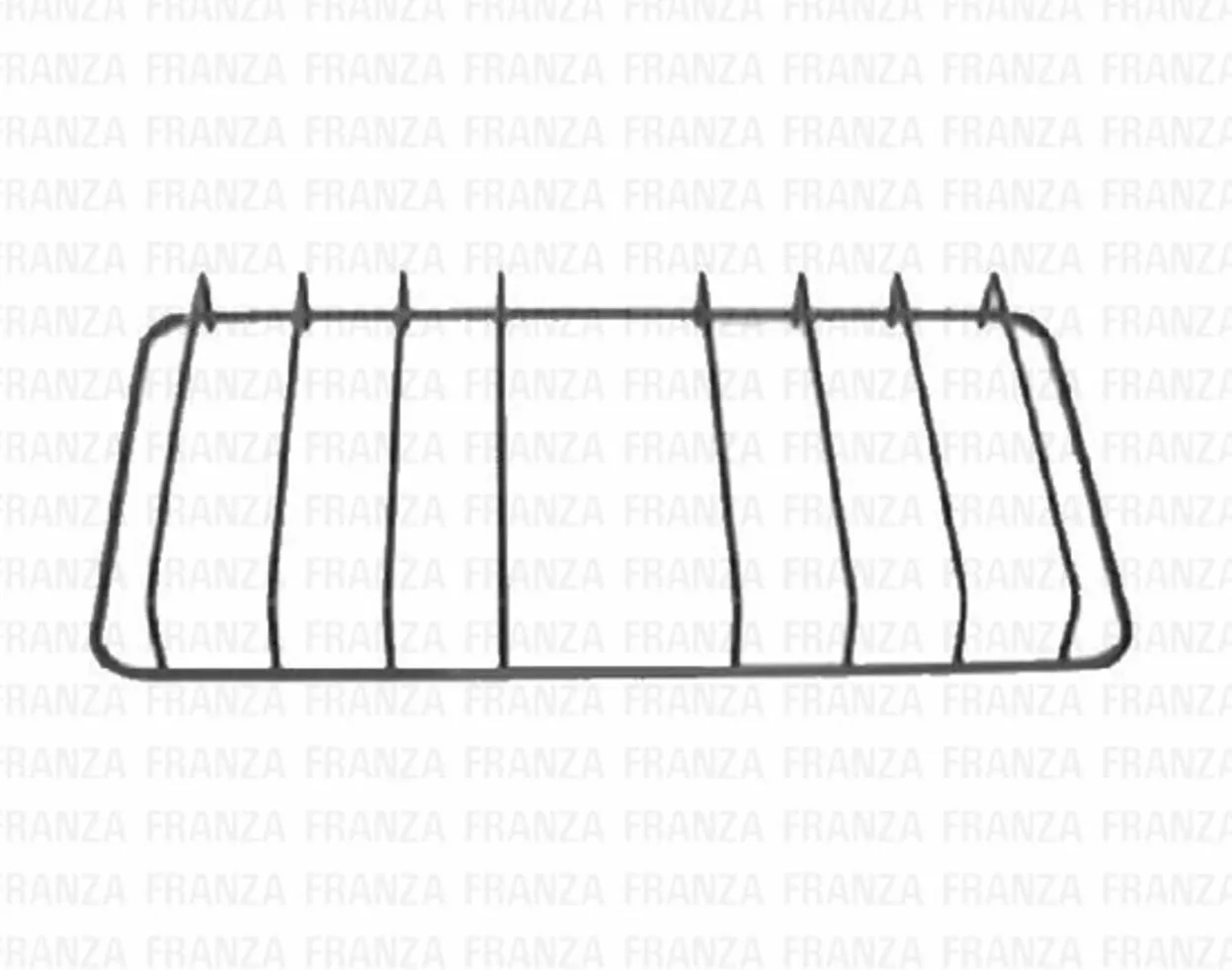 GRIGLIA 1 FUOCO   PIASTRA PIATTINA SMALTATA 450X243 CUCINE SMEG