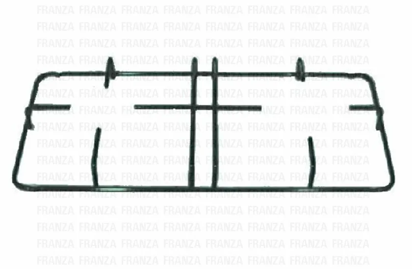 GRIGLIA 2 FUOCHI CUCINA FRANKE SMALTATA NERA 458 X 218