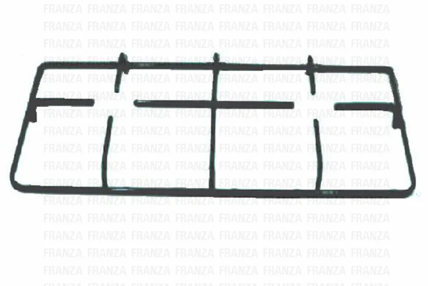 GRIGLIA 2 FUOCHI CUCINA IGNIS 468 X 228 NERO SMALTATO