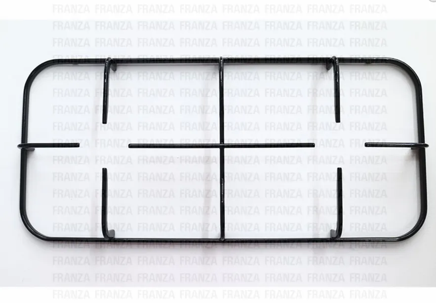 GRIGLIA 2 FUOCHI CUCINA NARDI  456X207 NERA SMALTATA