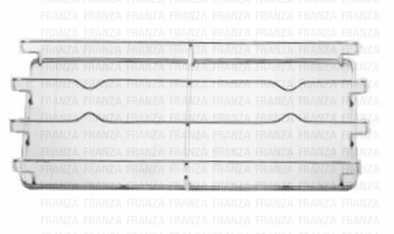 GRIGLIA 2 FUOCHI CUCINA SAMET 376 X 174 IN FILO CROMATO