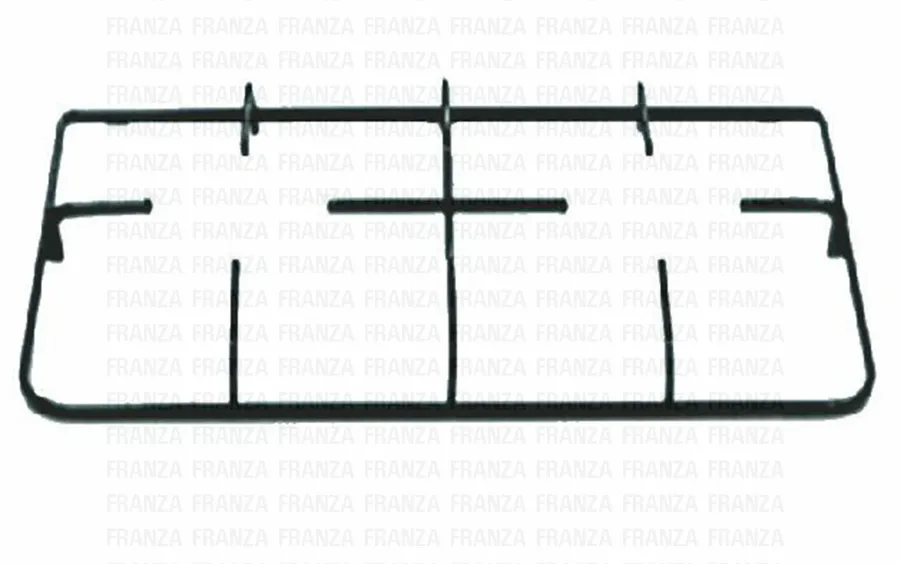 GRIGLIA 2 FUOCHI CUCINA SAMET 460 X 254 1 ANGOLO RETTO 1 ANGOLO TONDO